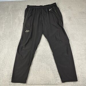 Purdue Boilermakers Nike Dri-Fit Pants Mens 2XL Black Stretch Athletic